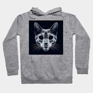 Spectral Whiskers: The Phantom Feline X-Ray Hoodie